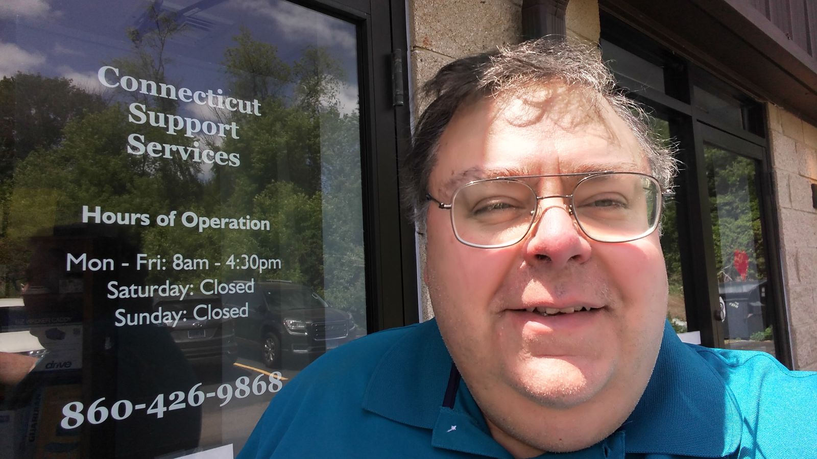 The barber shops were still closed due to COVID, but I was in Southington CT picking up gloves and masks for poll workers.